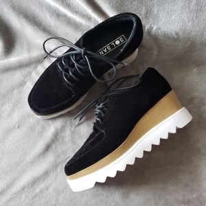 Sol Sana Black Platform Wedge